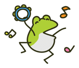 Keko the frog "frog's music" sticker #13803623