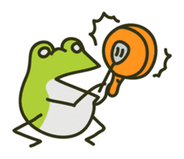 Keko the frog "frog's music" sticker #13803624