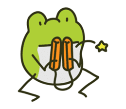 Keko the frog "frog's music" sticker #13803626