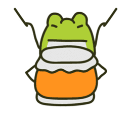 Keko the frog "frog's music" sticker #13803627