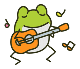 Keko the frog "frog's music" sticker #13803630