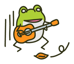 Keko the frog "frog's music" sticker #13803631