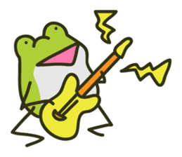 Keko the frog "frog's music" sticker #13803632
