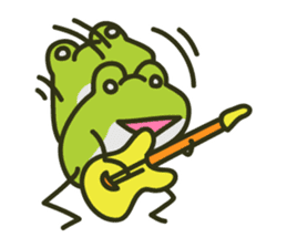Keko the frog "frog's music" sticker #13803633