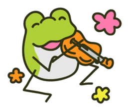 Keko the frog "frog's music" sticker #13803634