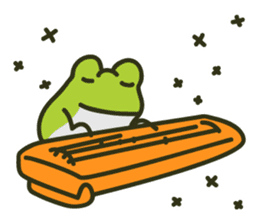 Keko the frog "frog's music" sticker #13803635