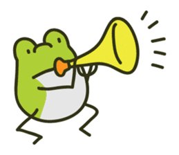 Keko the frog "frog's music" sticker #13803636