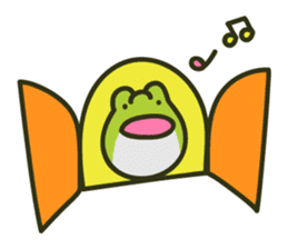 Keko the frog "frog's music" sticker #13803640