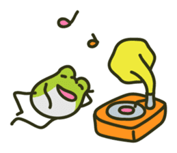 Keko the frog "frog's music" sticker #13803642