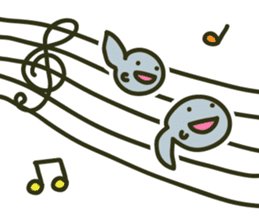 Keko the frog "frog's music" sticker #13803644
