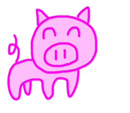 PINK PIG! sticker #13804694