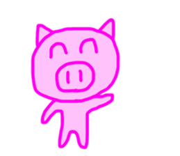 PINK PIG! sticker #13804695
