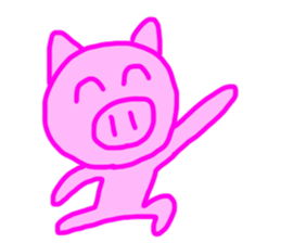 PINK PIG! sticker #13804698