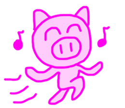 PINK PIG! sticker #13804699