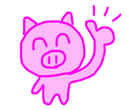 PINK PIG! sticker #13804702