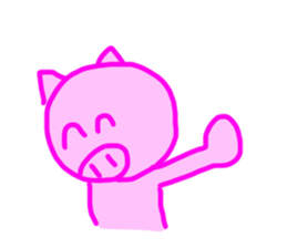 PINK PIG! sticker #13804703