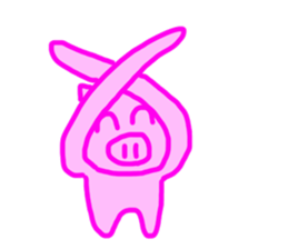 PINK PIG! sticker #13804705