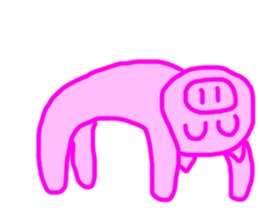PINK PIG! sticker #13804708