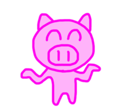 PINK PIG! sticker #13804710