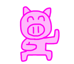 PINK PIG! sticker #13804711