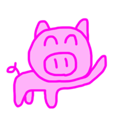 PINK PIG! sticker #13804712