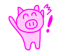 PINK PIG! sticker #13804718