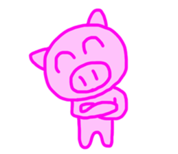 PINK PIG! sticker #13804720