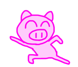 PINK PIG! sticker #13804724