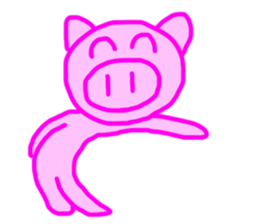 PINK PIG! sticker #13804728