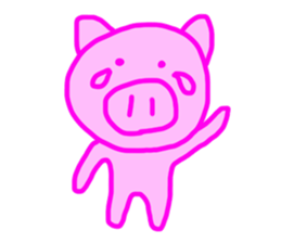 PINK PIG! sticker #13804733