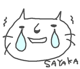 Sayaka cute cat stickers! sticker #13804886