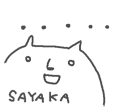 Sayaka cute cat stickers! sticker #13804896