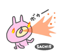 "SACHIE" only name sticker sticker #13804936