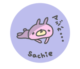 "SACHIE" only name sticker sticker #13804947