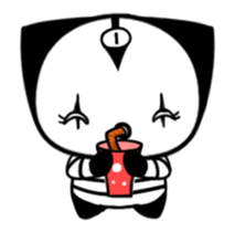 Three eyes cat of the Ha LAN sticker #13805909