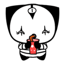 Three eyes cat of the Ha LAN sticker #13805909