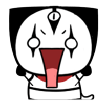 Three eyes cat of the Ha LAN sticker #13805910