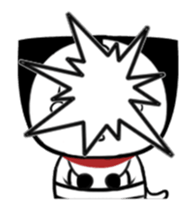 Three eyes cat of the Ha LAN sticker #13805911