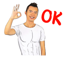 Warm Handsome Guy sticker #13806560