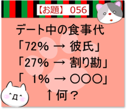 Oogiri Cat [theme 30] Volume 2 sticker #13806873