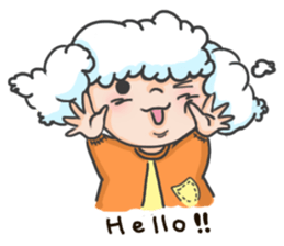 I am a cloudy, my name is Cloud! sticker #13807798