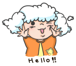 I am a cloudy, my name is Cloud! sticker #13807798