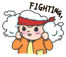 I am a cloudy, my name is Cloud! sticker #13807810