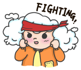 I am a cloudy, my name is Cloud! sticker #13807810