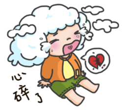 I am a cloudy, my name is Cloud! sticker #13807816