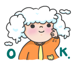 I am a cloudy, my name is Cloud! sticker #13807823