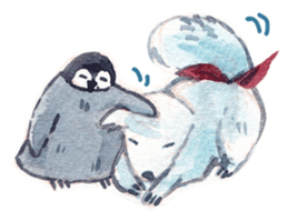 Penguin and His Fox sticker #13808044