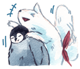 Penguin and His Fox sticker #13808053