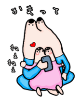 Love love Short-neck clam human Sticker sticker #13808215