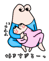 Love love Short-neck clam human Sticker sticker #13808221